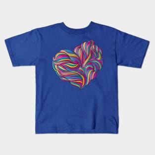 fluid heart shape Kids T-Shirt